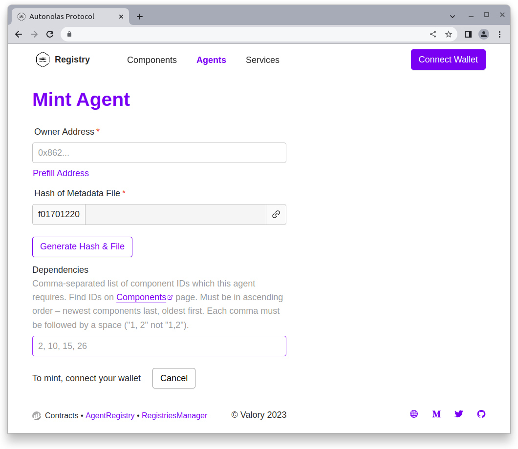 Mint agent screenshot